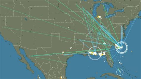 A Map Showing Lightning Strikes Around The World In Real Time