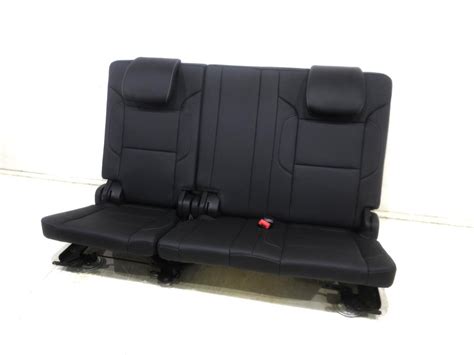 2015 - 2020 Gm Chevy Tahoe Suburban 3rd Row Seat Black Leather #506i