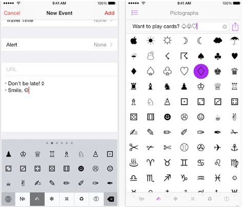 UniChar Picker is an iOS keyboard for Unicode characters and symbols