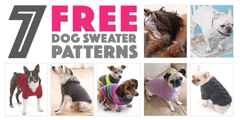 Seven Free Dog Sweater Patterns - The Broke Dog