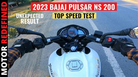 2023 Bajaj Pulsar NS 200 BS6 Top Speed Test | All Gear Top Speed Test ...