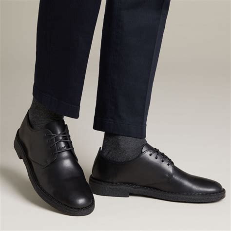 Desert London Black Leather- Mens Shoes- Clarks® Shoes Official Site ...