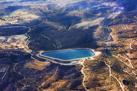 Free Images : landscape, coast, water, structure, lake, flight, reservoir, spain, mountains ...