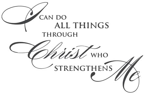 I can do all things through christ who strengthensâ ¦ Vinyl Decal ...