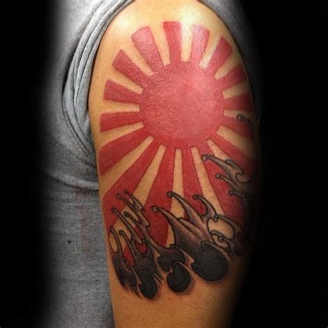 60 Rising Sun Tattoo Designs For Men - Japanese Ink Ideas