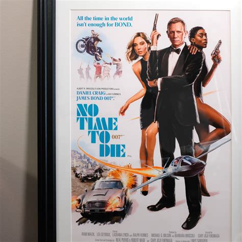 No Time To Die fan poster reminiscent of vintage Bond posters | Bond Lifestyle