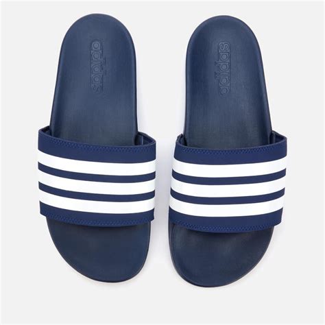 adidas Synthetic Adilette Comfort Slide Sandals in Blue for Men - Lyst