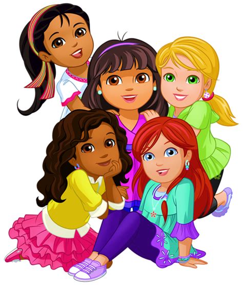 Dora and Friends PNG Clip Art Image | Dora and friends, Friend cartoon, Cartoon girl images