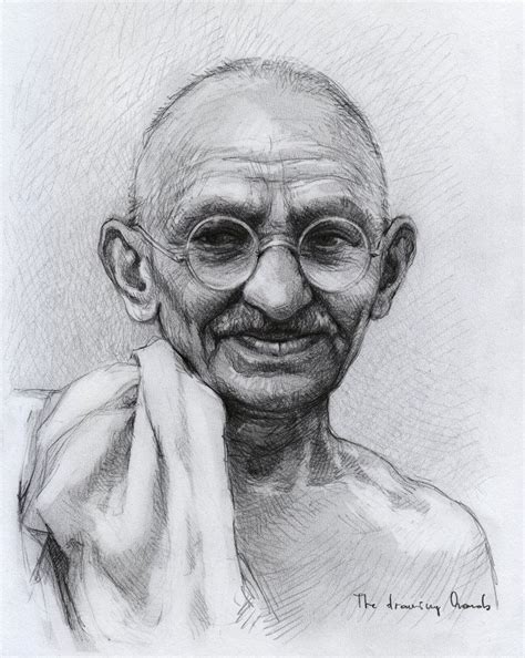 Mohandas Karamchand Gandhi by thedrawinghands on DeviantArt | DRAWINGS CELEBRITIES | Pinterest ...