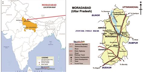 a, b. Location map of the study area (Moradabad). | Download Scientific ...