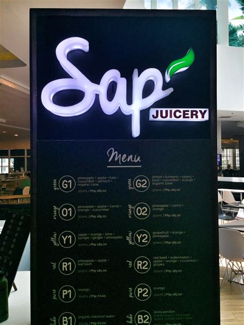 Sale. Food. Trips. Reviews.: First Sip: Sap Juicery