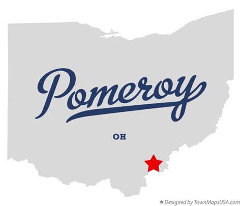 Map of Pomeroy, OH, Ohio