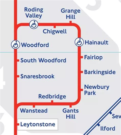 Central Line Stations Map