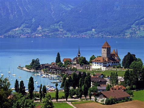 озере Тун, Шпиц, Швейцария / Lake Thun, Spiez, Switzerland | Travel ...