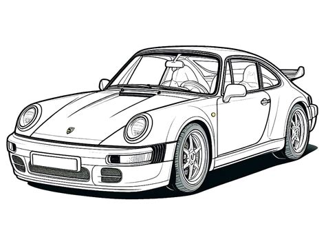 Free Printable Porsche Car coloring page - Download, Print or Color ...