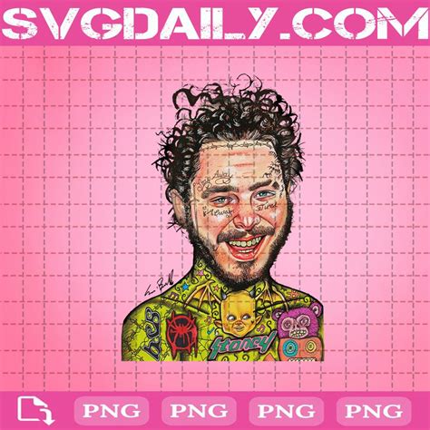 Premium Svg, Cute Poster, Post Malone, Digital Files, Art Tattoo, Print On Demand, Coloring ...