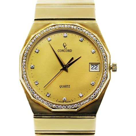 Concord Mariner 18K Gold With Diamond Bezel Watch-Boca Raton