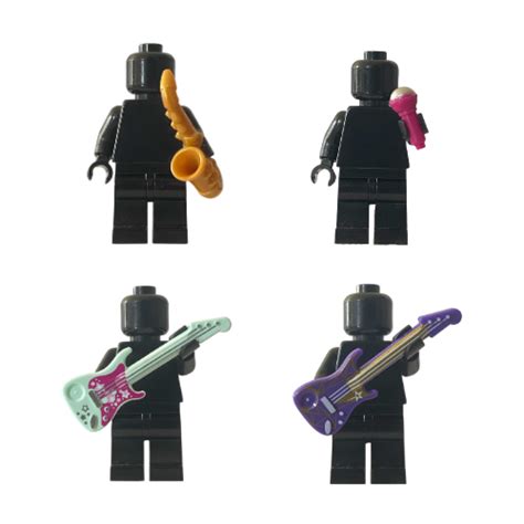 LEGO Musical Instruments Pack - Guitars, Saxophone and Mic - The Minifig Club