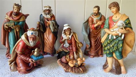 Vintage Christmas O Well 1994 Nativity Set 7 Porcelain Large 8 to 10 Pieces… | Nativity set ...