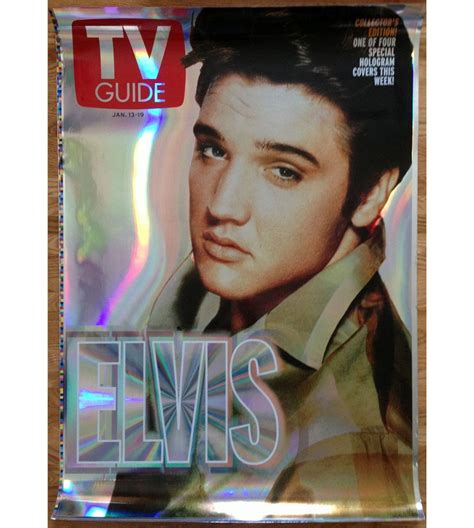 ELVIS - RARE- UNPUBLISHED TV GUIDE HOLOGRAM POSTER