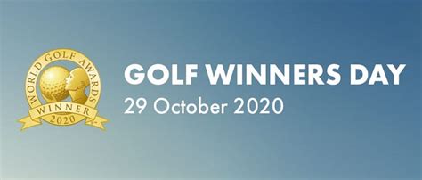 World Golf Awards announces winners for 2020 - Destination Golf