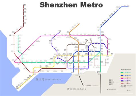 Shenzhen mapa del metro - Shenzhen mapa del metro de 2016 (Guangdong ...