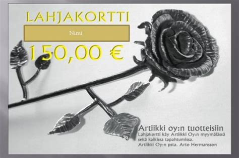 Lahjakortti | Takorautatuotteet