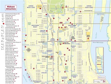 Printable Nyc Tourist Map