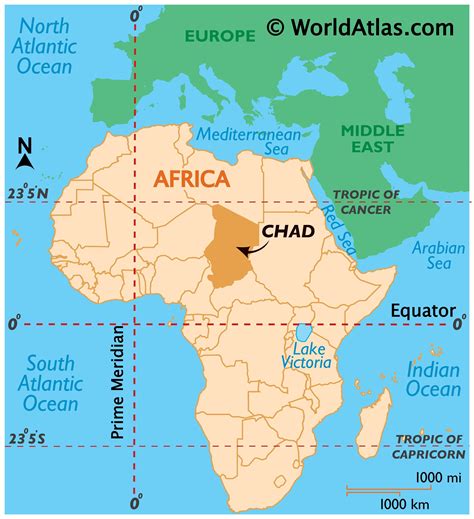 Political Map Of Chad Africa