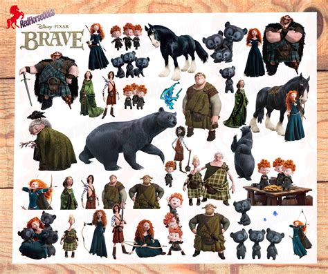 39 Disney Pixar Brave Character PNG Images by RedHorse0088 on Etsy