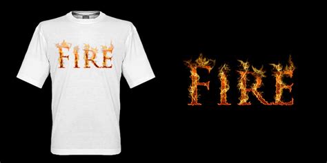 Fire T-shirt design by K4tEe on DeviantArt