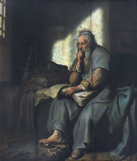 Rembrandt Harmensz. van Rijn: Paulus in de gevangenis | bijbel en kunst