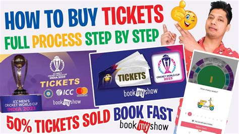 How to Buy ICC World Cup 2023 Tickets on BookMyShow | Live ticket ...