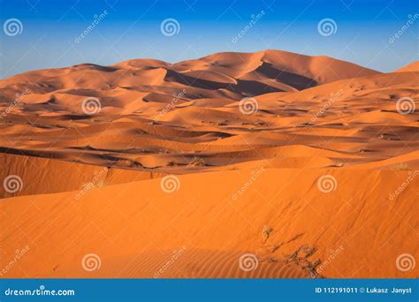 Sand Dunes of Erg Chebbi Int he Sahara Desert, Morocco Stock Image ...