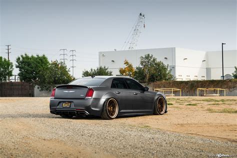 Pimped Out Gray Chrysler 300 with Blacked Out Mesh Grille on — CARiD ...