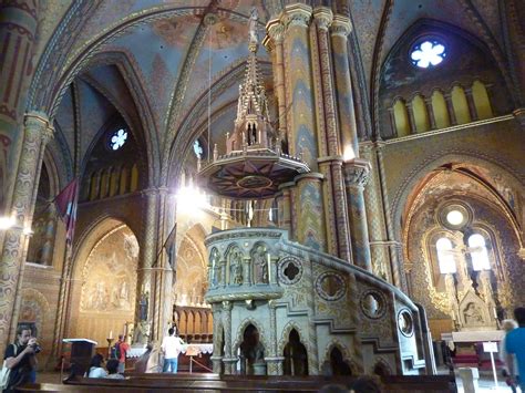 Matthias church at #budapest Castle hill is beautiful, it's interior is ...