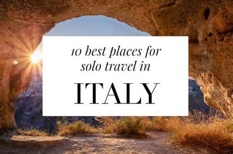 10 Best Places in Italy for Solo Travel