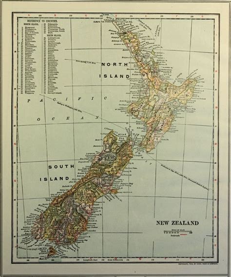 Map of new zealand, Long white cloud, Grid lines