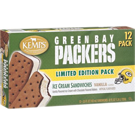 Kemps Ice Cream Sandwiches, Packers Country Salted Caramel Chocolate ...