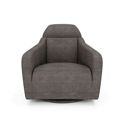 Teo Pivoting Rocking Armchair in Fabric Chess 060 | Cadieux Interiors - Ottawa Furniture Store