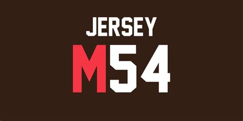 Jersey M54 Font Free Download