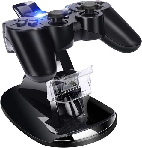 PS3 Controller Charger, YCCTEAM Playstation 3 Controller Charger Station Stand, Dual USB PS3 ...