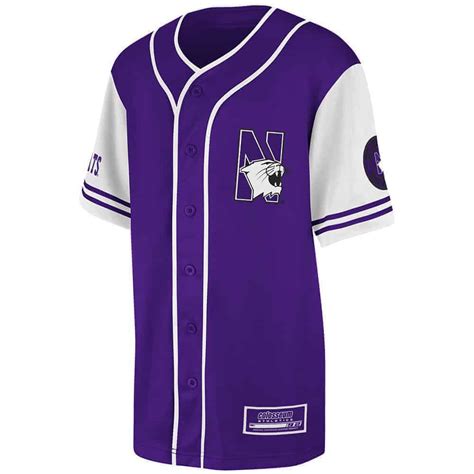 Northwestern Wildcats Colosseum Youth Purple Rally Baseball Jersey