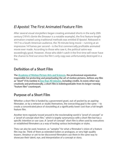 El Apostol | Download Free PDF | Animation | Filmmaking