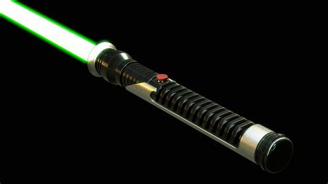 OBJ file Qui Gon Jinn Lightsaber ・3D printable design to download・Cults