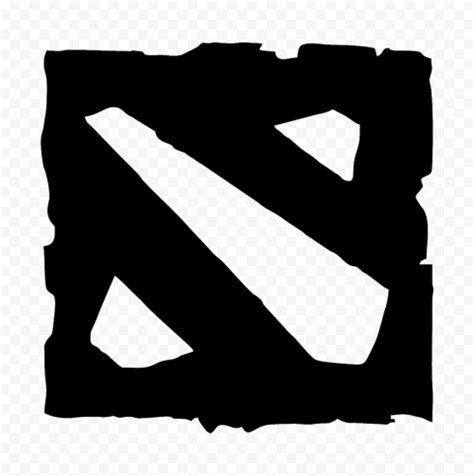 HD Dota 2 Official Black Logo Symbol PNG | Citypng