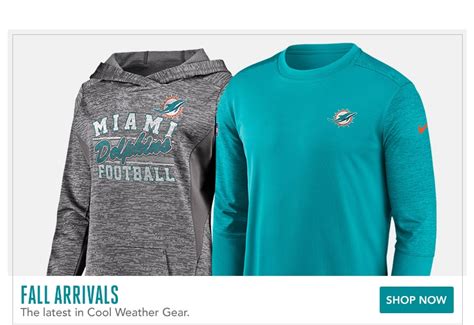 Miami Dolphins Apparel, Dolphins Merchandise, Gear & Clothing ...