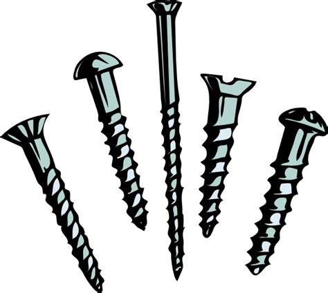 Screws clip art Free vector in Open office drawing svg ( .svg ) vector illustration graphic art ...