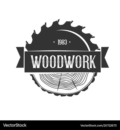 Woodworking Logo Template