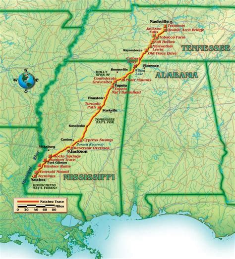 Natchez Trace Parkway Guide – RV For Cheap And Visit Historical Sites #RVcamping | Rv road trip ...